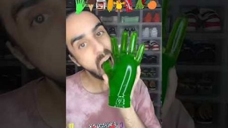 Food ASMR eating gummy🟢 hand other SANCKS 🍕🥨🥨 #gummi #food #satisfying #explore