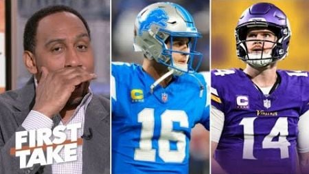 FIRST TAKE | &quot;Lions are going to crush Vikings this Sunday&quot; - Stephen A. doesn&#39;t trust Sam Darnold