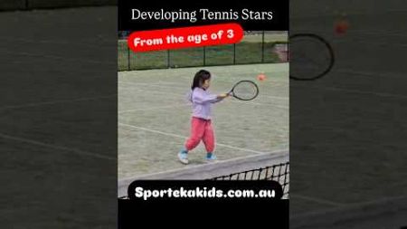 TENNIS KIDS AT SPORTEKA SPECIALIST KIDS TENNIS SCHOOL DEVELOP SKILLS FROM THE AGE OF 3!