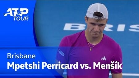 ATP Brisbane: Giovanni Mpetshi Perricard (FRA) vs. Jakub Menšík (CZE)