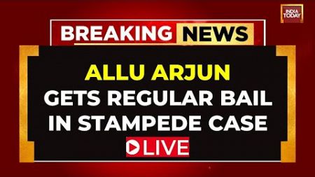 South Superstar Allu Arjun Gets Regular Bail In Sandhya Theatre Stampede Case | India Today