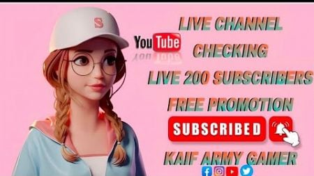 Live Channel checking ✔//Live promotion//seo checking 100 subscribers free