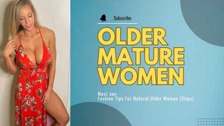 Beautiful Older Women OVER 50 | Fashion Tips For Natural Older Women (3tips)