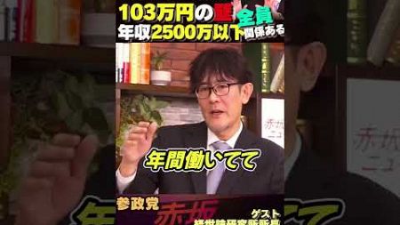 【１０３万円の壁】私には関係がない？誤解していますよ！ #参政党