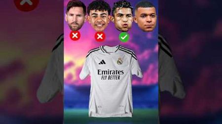 Ronaldo vs Messi vs lamine yamal vs Mbappe football jersey challenge #shorts #ytshorts #football