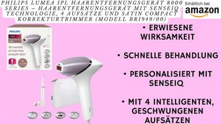 Philips Lumea IPL Haarentfernungsgerät 8000 Series – Haarentfernungsgerät mit SenseIQ Technologie, 4