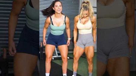 Stephanie sanzo workout with best friend 🥵💥😱 #fitness #motivation #youtubeshorts