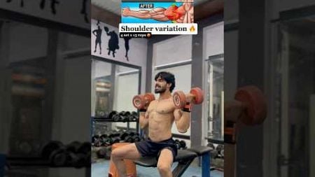 Powerful shoulder exercise 🔥…try it 🥵 #shoulderworkout #sachinhrfitness #youtubeshorts #fitness