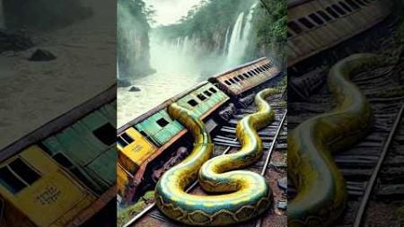 AI Travel Relaxing | Natural Discovery | Amazon River Python Art #shorts #trending #train