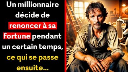 Un grand entrepreneur renonce à tout temporairement, et sa vie change complètement !