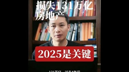 房地产损失131万亿，2025是关键 #一个敢说真话的房产人