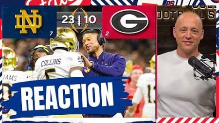 Notre Dame Beats UGA - Josh Pate Playoff Reaction