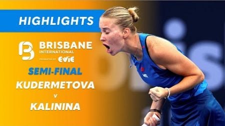 Polina Kudermetova v Anhelina Kalinina - Brisbane International Highlights | Wide World of Sports