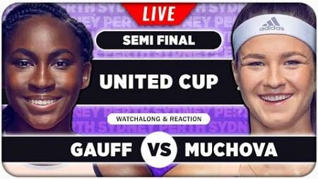 GAUFF vs MUCHOVA • United Cup 2025 SF • LIVE Tennis Watchalong Stream