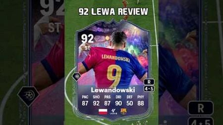 92 Lewandowski Review in EA Sports FC 25 #shorts #short #fc25 #eafc25 #lewandowski #numerofut #fifa