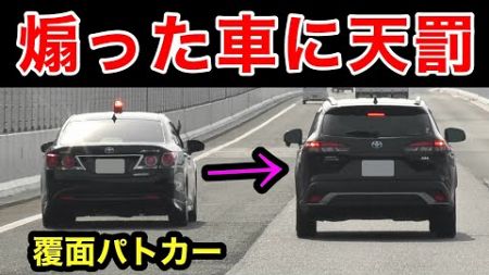 煽り気味に前の車を退かせたカローラクロスが覆面に捕まる‼️ [スカッと 覆面パトカー 取り締まり 高速道路]