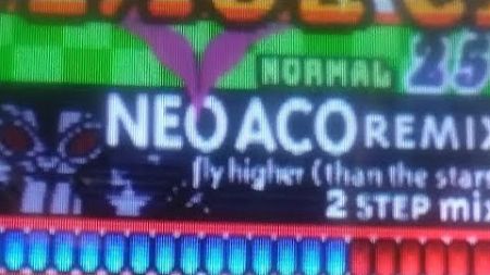 [ポップンミュージック] ニューエコーリミックス fly higher (than the stars) 2 step mix (N) 2回連続プレイ