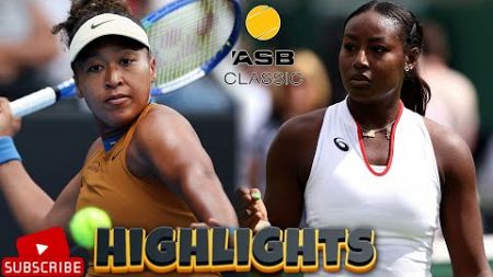 Naomi Osaka vs Alycia Parks SF Highlights | Auckland 2025