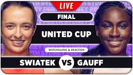 SWIATEK vs GAUFF • United Cup 2025 Final • LIVE Tennis Watchalong Stream