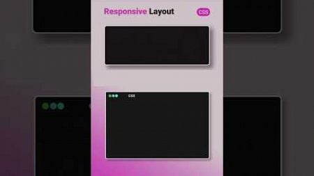 CSS Responsive Layout Tips and Tricks #css #cssshorts #coding #shorts #webdesign #html #viral pp 1