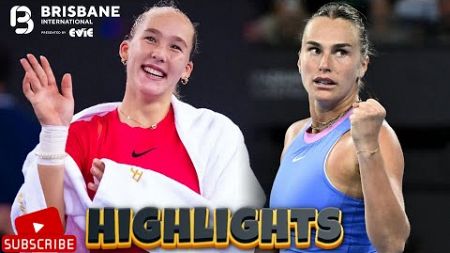 Aryna Sabalenka vs Mirra Andreeva SF Highlights | Brisbane 2025