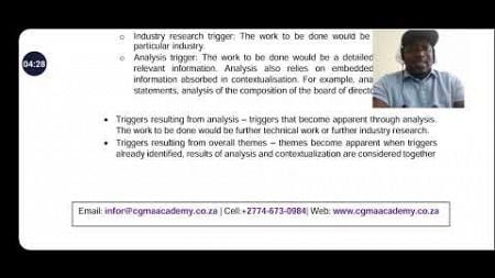 How To Pass the CIMA Case Studies Part 9 - Signals and Triggers