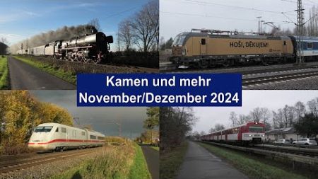 Kamen und Umgebung November/Dezember 2024 mit 01 1075, AKN VTA, n-Wagen, Br111, Br143, Ludmilla uvm