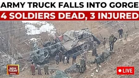 Army Truck Accident LIVE: Vehicle Falls Into A Gorge In J&amp;K&#39;s Bandipore, 4 Soldiers Dead, 3 Injured