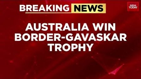 Australia Clinch Border-Gavaskar Trophy 3-1, India&#39;s World Test Championship Dreams Shattered