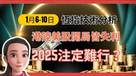 【技術分析之雙失】🇭🇰2025港股陸股開局掃興 🇺🇸美股一月效應會否失靈? #圖表分析