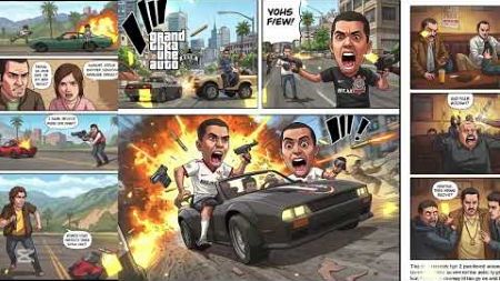 Epic GTA Cartoon Adventure: Grand Theft Auto&#39;s Wild Ride!