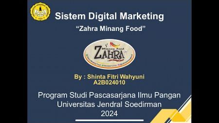 Tugas Digital Marketing, Pasca Sarjana Ilmu Pangan, Universitas Jendral Soedirman (Shinta F. W.)