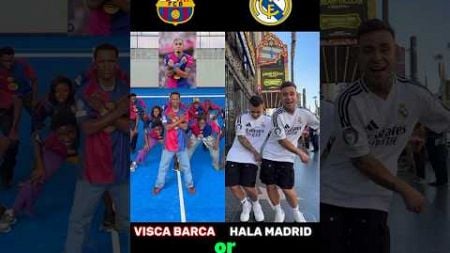 Vrsca Barca ❤️ vs Hala Madrid 🤍 #football #song #halamadrid #visa #barcelona #realmadrid #trending