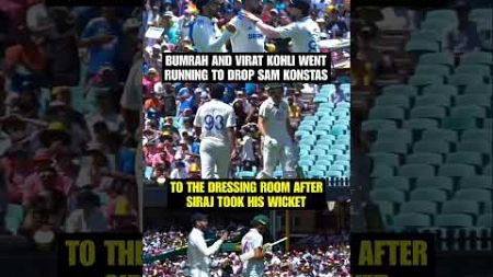 STUMP MIC: Bumrah &amp; Virat Kohli aggressively went running to drop Sam Konstas to dressing room |