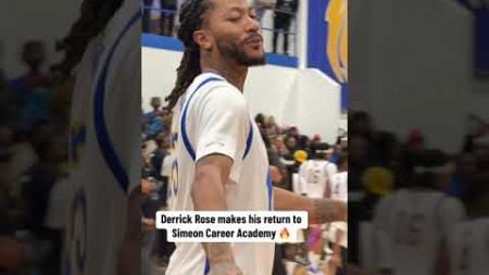 D-Rose playing his last basketball game in his high school 👏