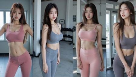 [4K]Sexy gym girl lookbook,섹시한 헬스녀 룩북,セクシーなフィットネスガールズブック