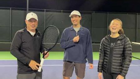 WHAT IS THIS MYSTERY BLACKED OUT YONEX TENNIS RACKET FROM MY BUDDY DANIEL? SOME KIND OF PRO STOCK?