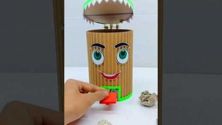 How to make 😍 mini dustbin at home #youtubeshorts #craft #shorts #viralvideo