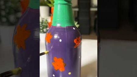 Easiest Home Decor Idea Using Bottle Art 🍾😻🥰 #shorts #art #diy #craft #painting #viral #trending