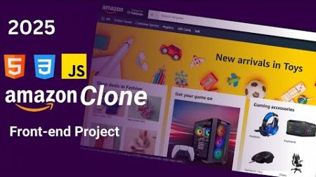 How Create Amazon Clone Website &amp; Responsive Using HTML CSS &amp; JavaScript