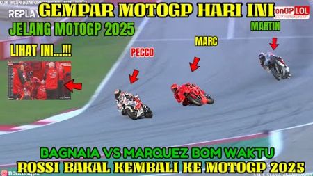 GEMPAR🔥BERITA MOTOGP HARI INI MINGGU 5 JANUARI 2025, MOTOGP HARI INI,TES SEPANG MARQUEZ PECCO ROSSI