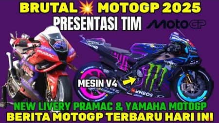 BRUTAL🔴BERITA MOTOGP HARI INI SENIN 6 JANUARI 2024, PRAMAC &amp; YAMAHA MOTOGP 2025, MARQUEZ, BAGNAIA