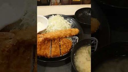 松のやのロースかつとエビフライの盛り合わせ定食 ( ブログのネタ用にアップした動画です )