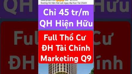 Đất ngay đại học tài chính Marketing Quận 9 đường võ văn hát Lã Xuân Oai #tintuc #batdongsan #bandat