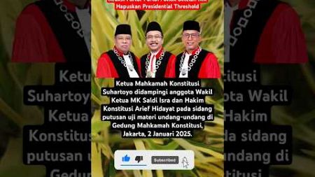 Reaksi Partai-Partai Politik Setelah MK Hapuskan Presidential Threshold #shorts #breakingnews