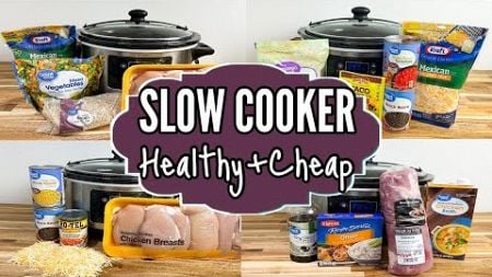 HEALTHY DUMP &amp; GO CROCKPOT DINNERS | Cheap &amp; EASY Tasty Slow Cooker Meals | Julia Pacheco Recipes