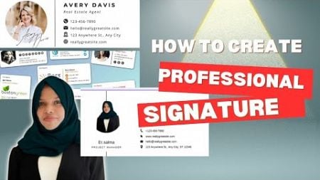 PROFESSIONAL STYLE SIGNATURE FOR EMAIL #signature #professional #EmailSignature #SignatureDesign