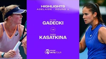 Olivia Gadecki vs. Daria Kasatkina | 2025 Adelaide Round 1 | WTA Match Highlights