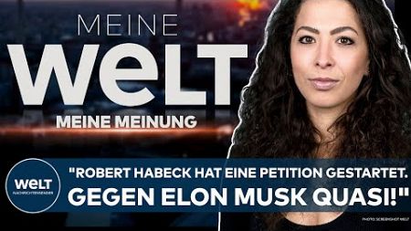 ANNA SCHNEIDER: &quot;Robert Habeck hat eine Petition gestartet. Gegen Elon Musk quasi!&quot;