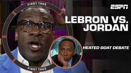 Stephen A., Shannon Sharpe &amp; Swagu get HEATED over LeBron vs. MJ GOAT DEBATE 🐐 | First Take